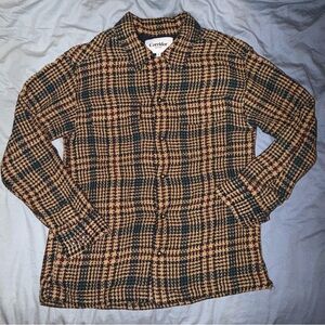 Corridor New York Houndstooth Jacquard Overshirt Mens Small
